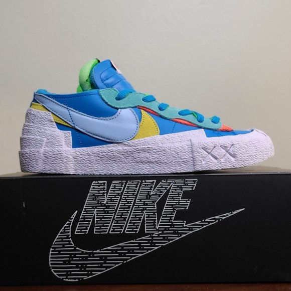 sacai KAWS Neptune Blue - Nike Blazer Low - Picture 2 of 5
